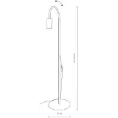 Lyora Eye Flex lattiavalaisin GU10 110-152cm valkoinen