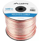Lanberg Kaiutinkaapeli 2x 1.5mm² (100M) Transparent