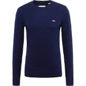 Levi's for man. A4320-0001 Original Housemark navy jumper (S), Casual, Wool, Long sleeve