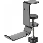 MaxMount Clamp-On Universal Headphone Holder - kuuloketeline Musta