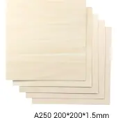 Snapmaker Basswood Sheet-A250 / 200x200x1,5mm / 5-pack