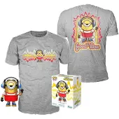 Funko POP! Minions Ja T-paita: Rullaluisteleva Stuart Metallinen Eksklusiivinen Hahmo