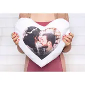 Smartphoto Tyynynpäällinen polyesterista. Sydän M. painatus edessä