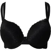Lindex Bra Linnea In Lace - Black - Black - 85 A
