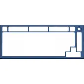 Glorious GMMK Pro Top Frame - Navy Blue