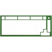 Glorious GMMK PRO Top Frame -näppäimistön vaihtokuori, forest green