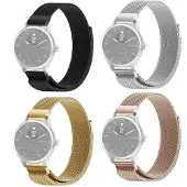 SKALO Milanese Loop to Withings ScanWatch 42mm - Musta