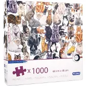 Peliko Kissat -palapeli, 1000 palaa