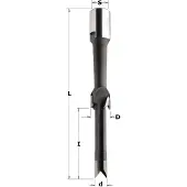 Cmt Jyrsimen terä työn viimeistelyä varten 167.190.11; S=M12-1 mm; D=19 mm