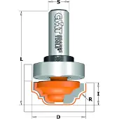 Cmt Kourujyrsin ; S=6 mm; D=19 mm; laakereilla