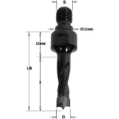 Cmt Puuporanterä ; S=M10/11 mm; D=10x40 mm