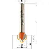 Cmt Profiilijyrsin ; S=1/4''; D=10 mm