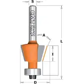 Cmt Viistejyrsin ; S=1/4''; D=12,7 mm