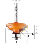 Cmt Profiilijyrsin B ; S=1/4''; D=34,2 mm