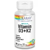 Solaray Vitamiini D3+k2 (mk7) 60 Yksiköt