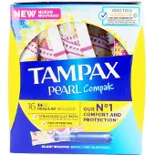 Tampax Tamponit - - Pearl Regular - 18 kappaletta - Hypoallergeeninen - Kohtalainen vuoto - Pussi