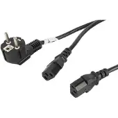 Lanberg Virtakaapeli 2x C13 (2m) Musta