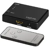 Logilink HD0042, HDMI, ABS, Musta, 60 Hz, 1080p, 36 bittiä