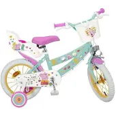 Toimsa Peppa Pig 14" Vihreä Polkupyörä Lapsille - Toimsa 1498