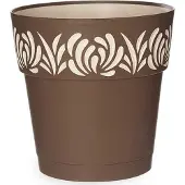 Stefanplast Self-watering pot Gaia Ruskea Muovinen (25 x 25 x 25 cm)