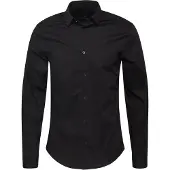 Armani Exchange for man. 8NZC31ZN28Z1200 Sport shirt black (L), Casual, Party, Cotton, Classic, Long sleeve