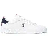 Ralph Lauren Leather/Grosgrain-Hrt Ct Ii-Sk-Ltl - White - 42