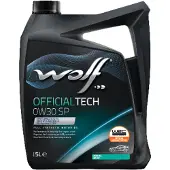 WOLF Moottoriöljy 1049043 OFFICIALTECH 0W30 SP, 5 litraa