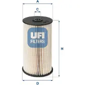 Ufi Polttoainesuodatin 26.007.00