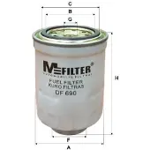 M-Filter Polttoainesuodatin DF 690