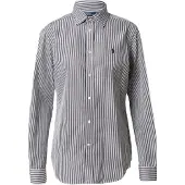 Ralph Lauren for woman. 211891379002 Slim Fit Shirt with black, white stripes (46), Casual, Cotton, Long sleeve