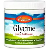 Carlson Labs Carlson, Glysiini Pöly, Vapaamuotoinen Aminohappo, 3.53 oz (100 g)