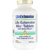 Life Extension Sekoita tabletit lisä-Niasiinilla - 240 tablettia