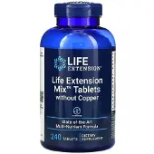 Life Extension Mix -tabletit ilman kuparia - 240 tablettia