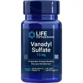 Life Extension Vanadiinisulfaatti, 7,5 mg - 100 kasvissyöjätablettia