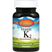 Carlson Labs Carlson, Vitamiini K2, 5 mg, 60 Kapseli