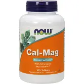 Now Cal-Mag Stress Formula (Kalsium, Magnesium, B-vitamiini) - 100 tablettia