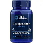 Life Extension L-tryptofaani 500 mg - 90 kapselia.