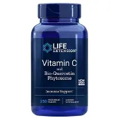 Life Extension C-vitamiini ja Bio-Quercetin Phytosome - 250 kasvissyöjätablettia