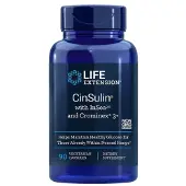 Life Extension CinSulin ja InSea2 & Crominex 3+ - 90 kapselia