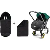 Doona +,i, X Jalkapehmuste Black Black-Onesize Musta One Size From Newborn Pojat, Tytöt