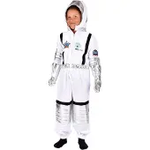 Den Goda Fen Naamiaisasut - Astronaut - Valkoinen - - 4-6 v (104-116) - Naamiaisasut