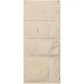 Ferm Living Canvas XL Wall Pockets säilytin, luonnonvalkoinen