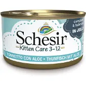 Schesir 24x85g Kitten in Jelly kana & aloe -kissanruoka