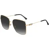 Jimmy Choo Auringonvarjostin - - HESTER/S 2M2 - Neliö - Kulta - Tyylikäs