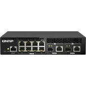 Qnap QSW-M2108R-2Cv Web-Managed Switch Rack Mount Design