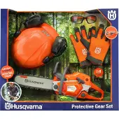 Husqvarna Lelu moottorisaha 550XP suojavarusteiden kanssa
