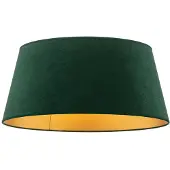 Duolla Varjostin Cone korkeus 22,5 cm, tummanvihreä/kulta , Vihreä, Tekstiili/kangas/silkki