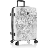 Heys Journey 3G Fashion Spinner 66 cm -matkalaukku, mustavalkoinen kartta