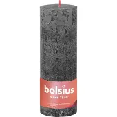 Bolsius Rustykalna vaaleanharmaa koristekynttilä 19x6,8 cm, 75h