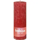 Bolsius Rustic kynttilä 19cm, 85h, Pehmeä punainen